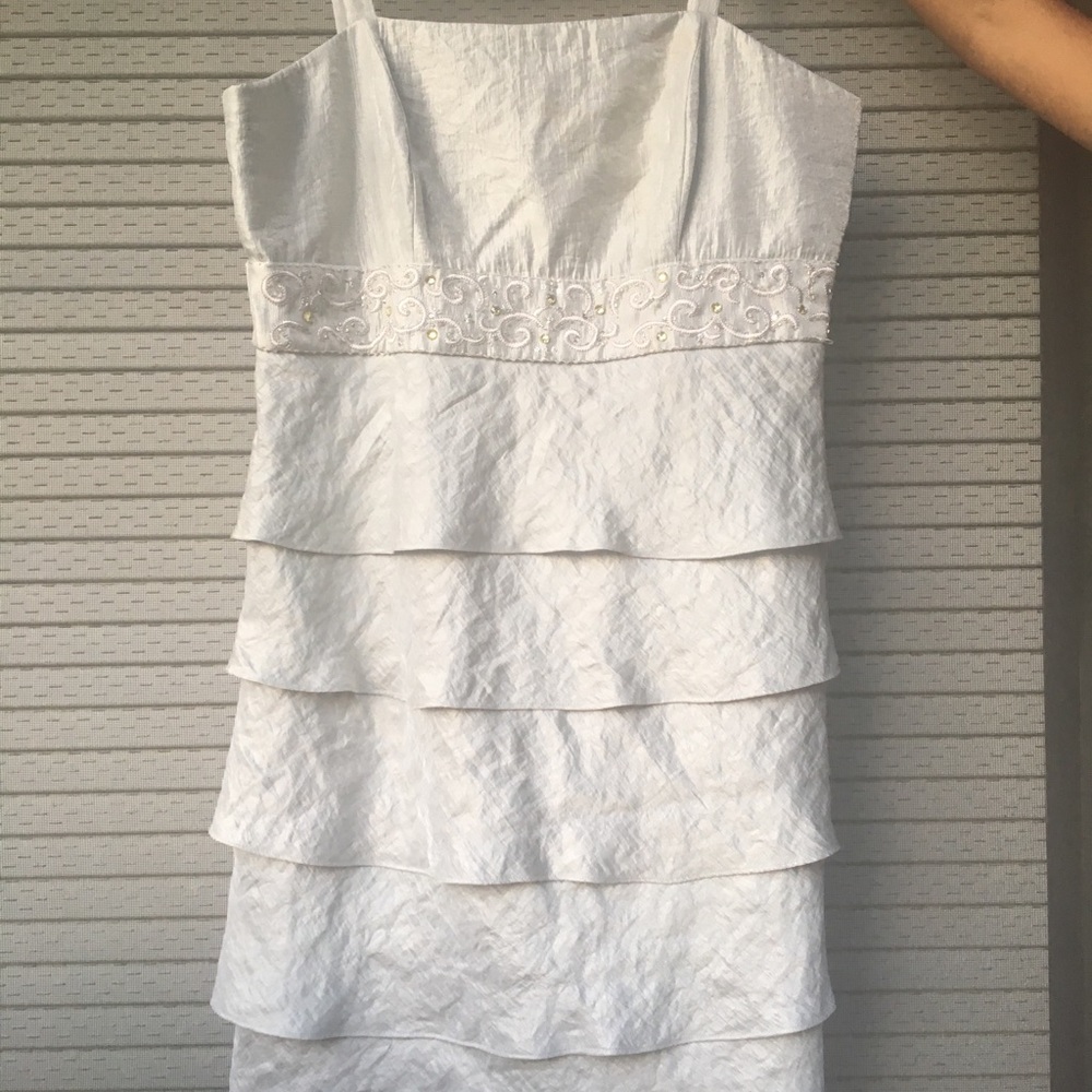 R&M Richards Silver Special Occasion Dress